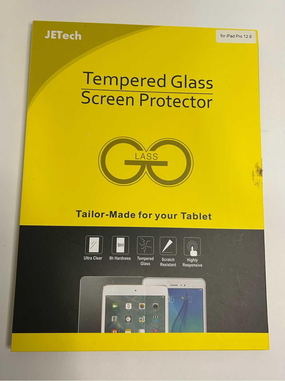 JETech Tempered Glass Screen Protector for iPad Pro 12.9